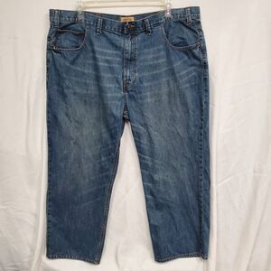 Foundry Supply Co Jeans Mens 46x29 Blue Cotton Denim Straight Leg Baggy Workwear